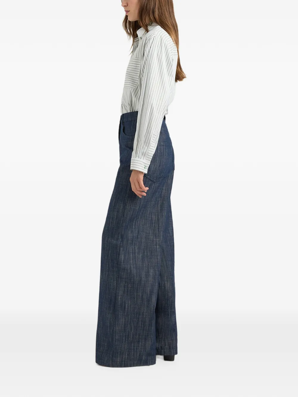 MOMONÌ Aoki denim jeans met geverfd garen Blauw