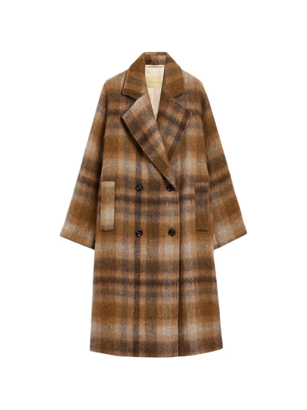 MOMONÌ Laufey double-breasted coat - Toni neutri