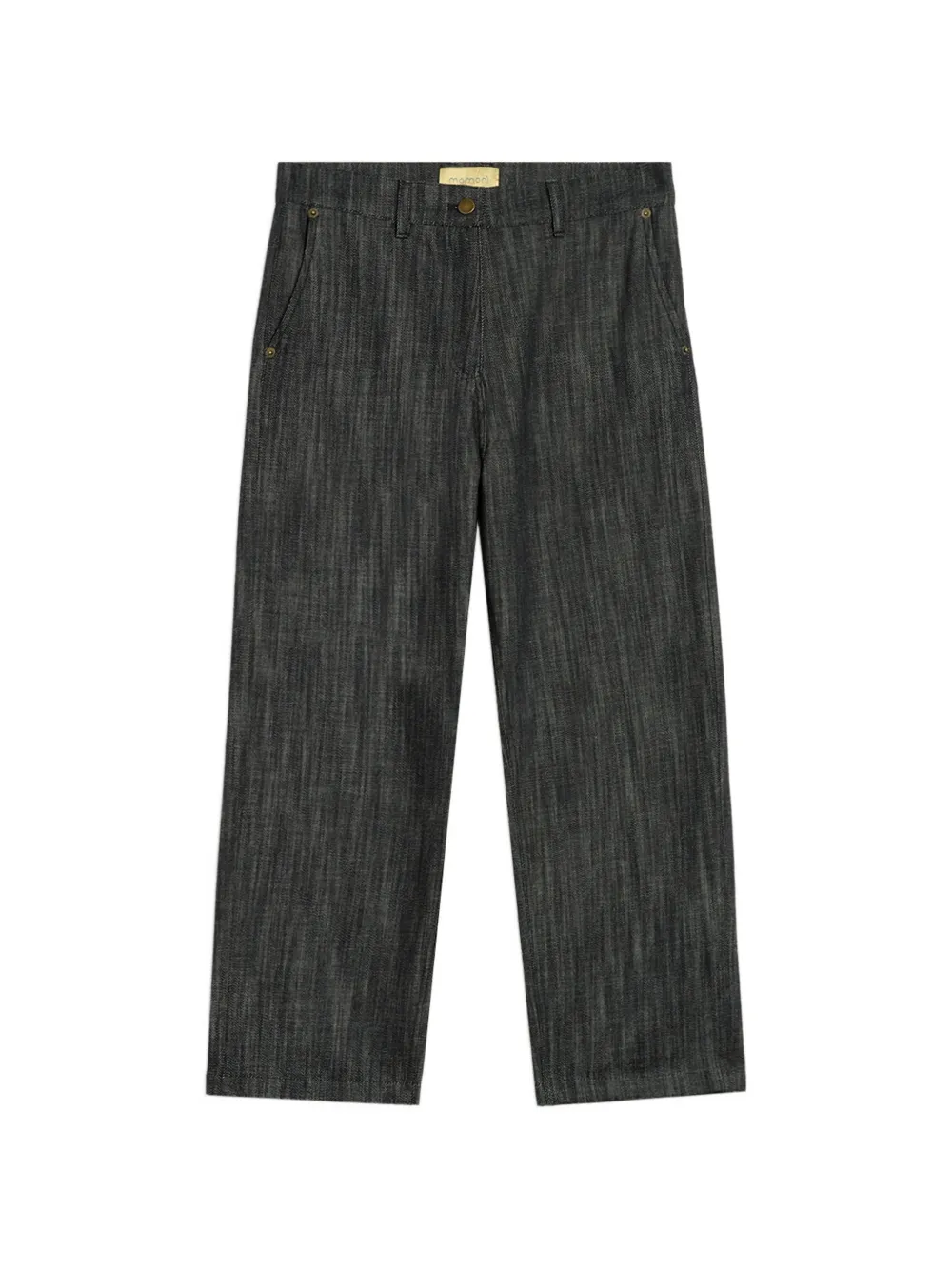MOMONÌ Thor yarn-dyed straight-leg tailored jeans - Grigio
