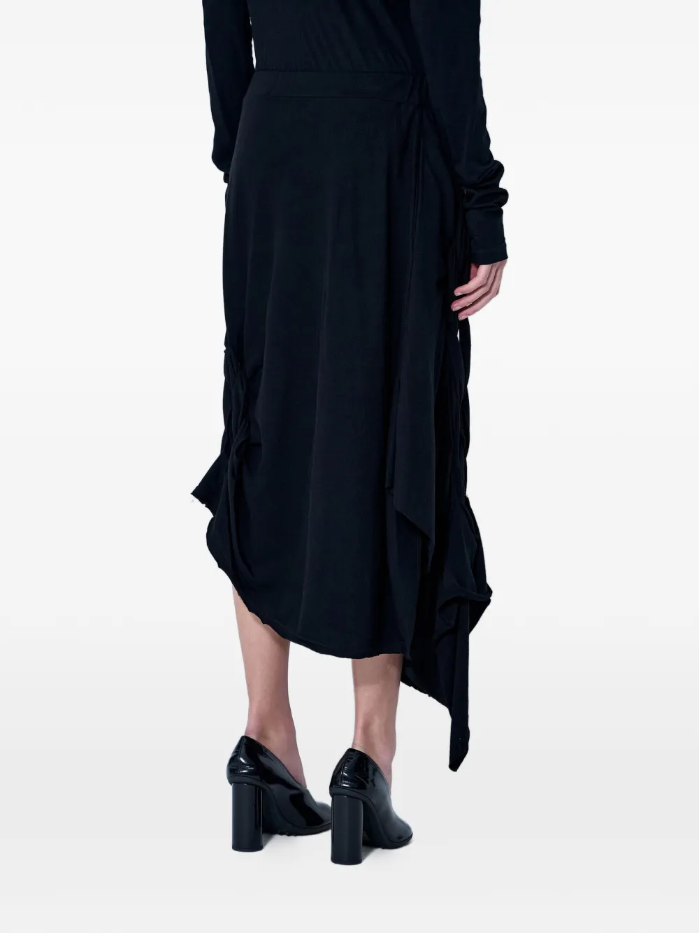 Yohji Yamamoto Asymmetrische rok Zwart