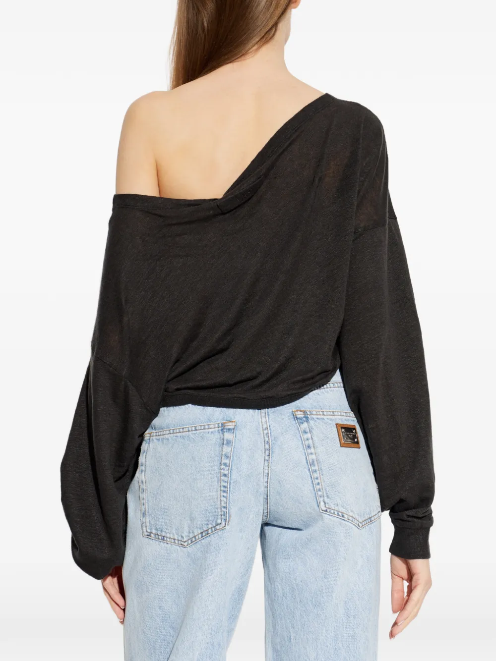 IRO Destinee off-shoulder top Zwart