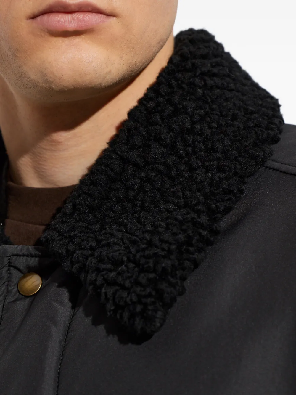 Maison Margiela Jack met immitatie lamswol Zwart