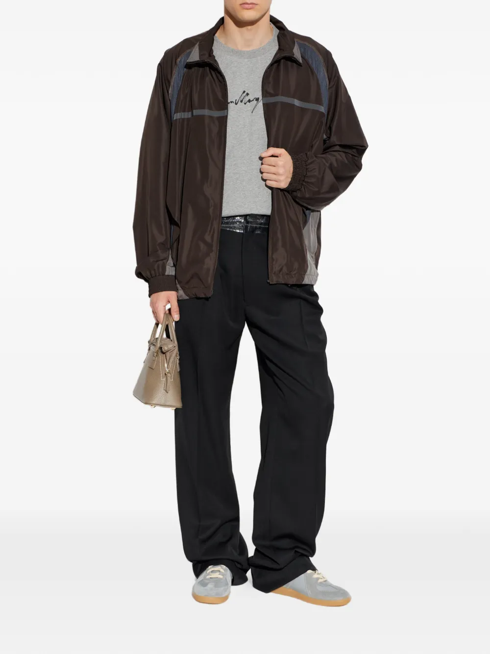 MM6 Maison Margiela T-shirt met logoprint Grijs