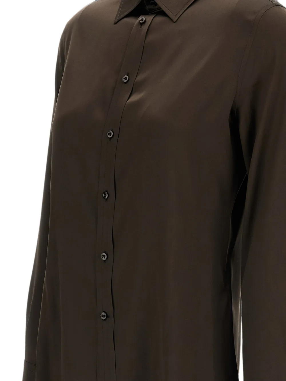 Ralph Lauren Collection Cameron button-down overhemd met lange mouwen Bruin