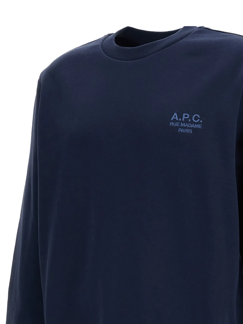 A.P.C. Trui met geborduurd logo Blauw