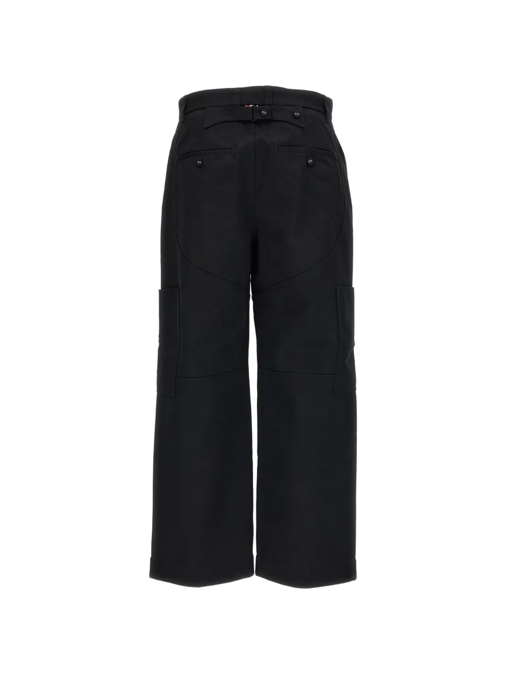 Thom Browne Broek met wijde pijpen Zwart