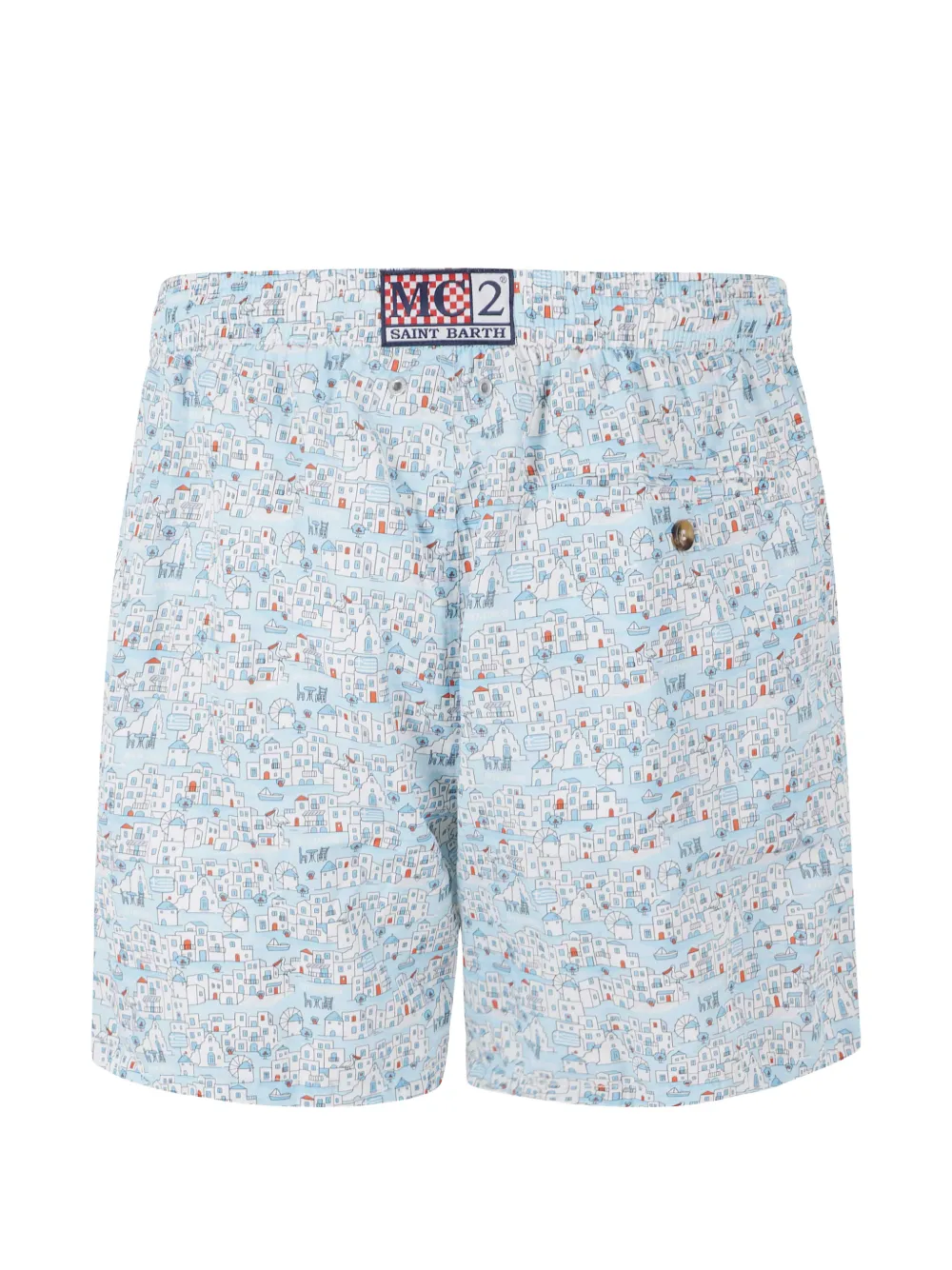 MC2 Saint Barth Lighting Micro Mykonos zwembroek met print Blauw