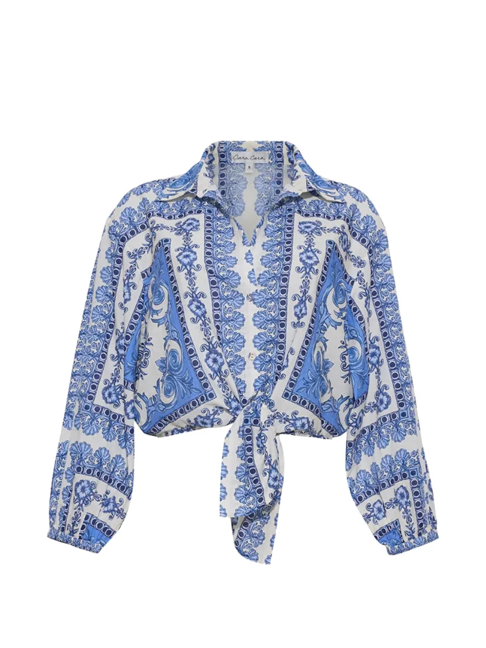 Cara Cara Rumson printed shirt - Blu