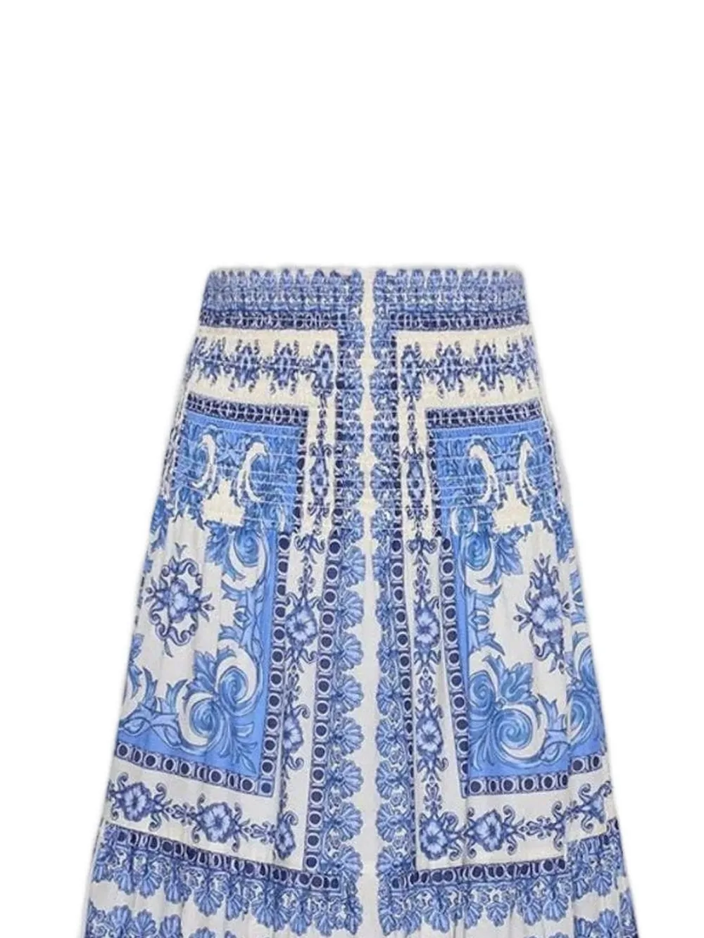  Cara Cara Falda Larga Estampada - Azul 