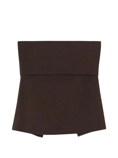 Closed strapless tank top