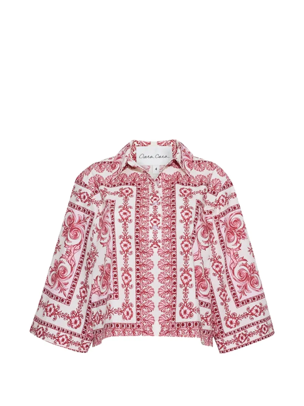 Cara Cara Erica printed shirt - Rosso