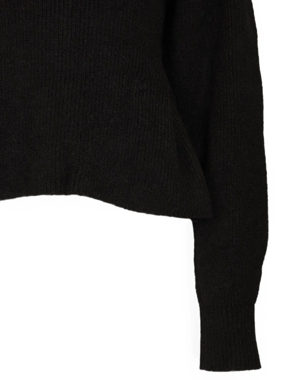 ROTATE BIRGER CHRISTENSEN Trui met peplum afwerking Zwart
