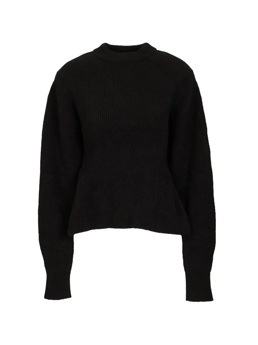 ROTATE BIRGER CHRISTENSEN peplum-hem sweater - Nero