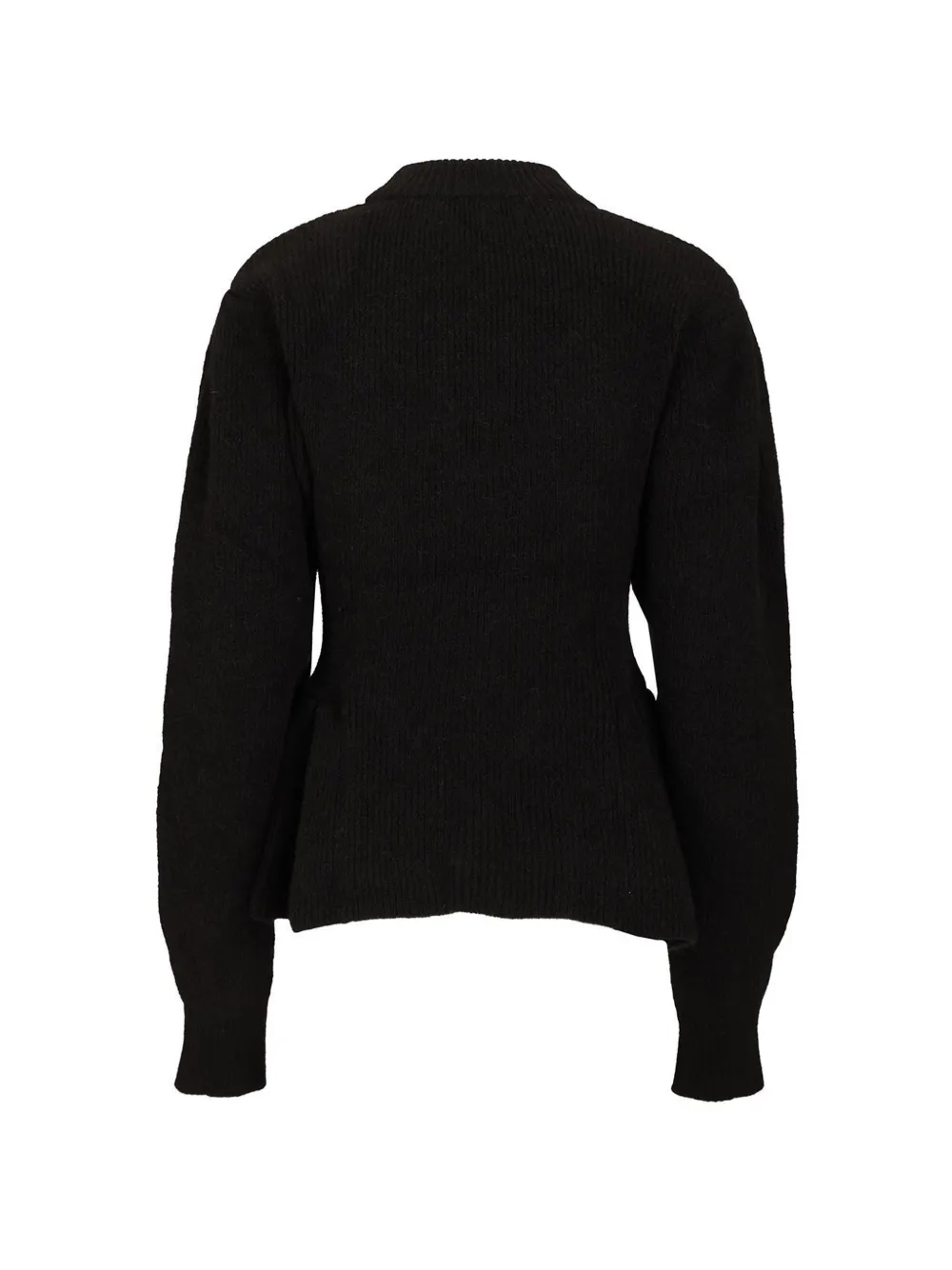 ROTATE BIRGER CHRISTENSEN Trui met peplum afwerking Zwart