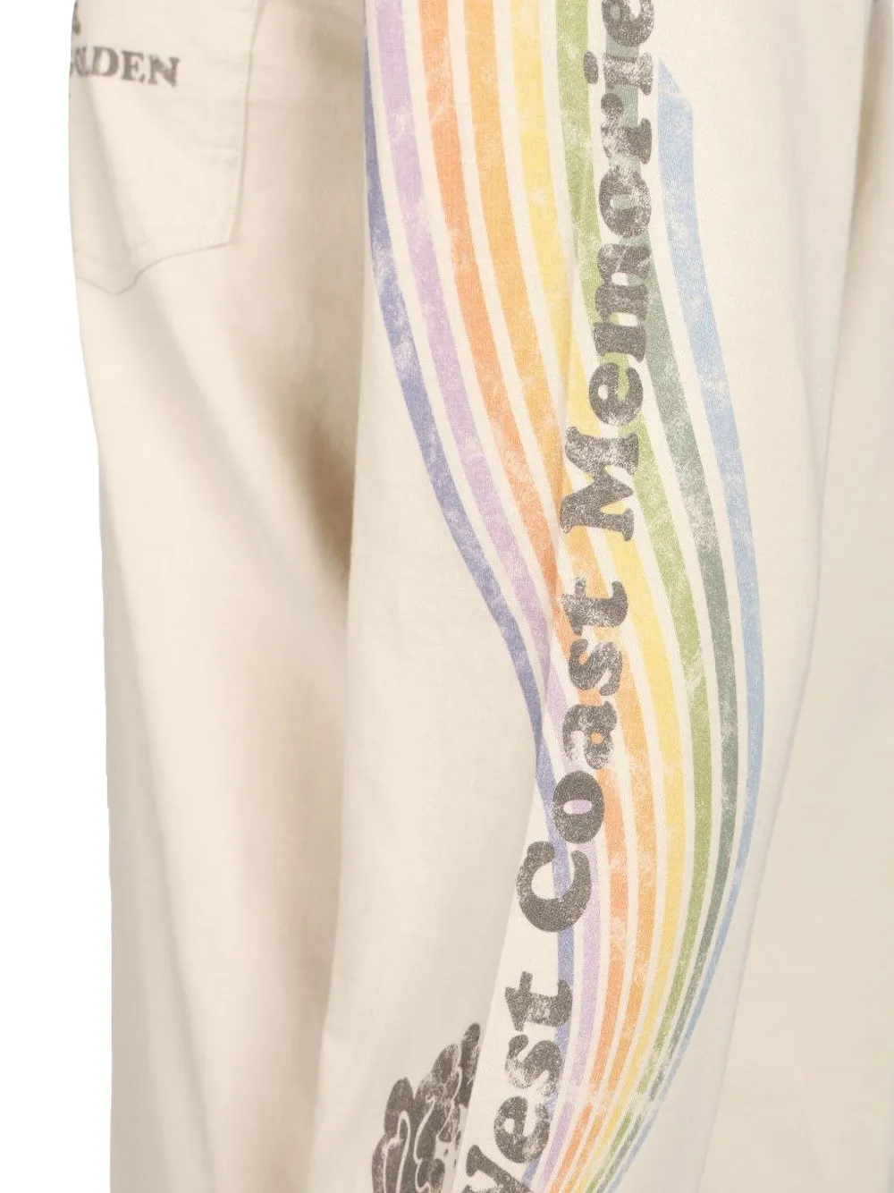 Golden Goose Sweater met logoprint Beige