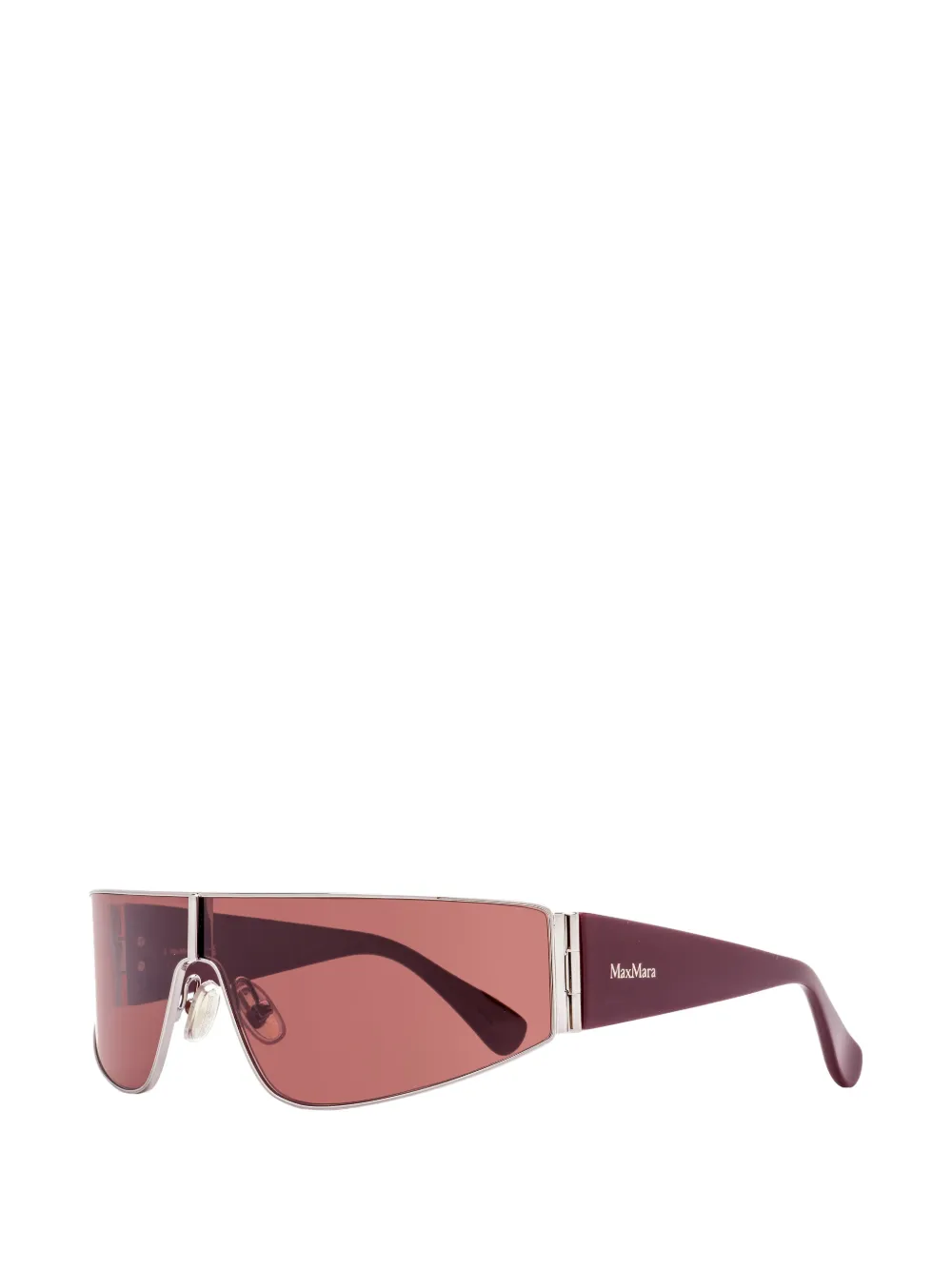 Max Mara Eyewear Zonnebril met schild montuur Zilver