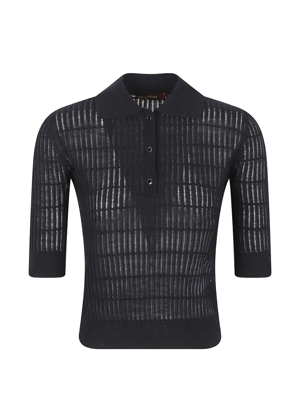 Max Mara crew-neck polo shirt - Blu