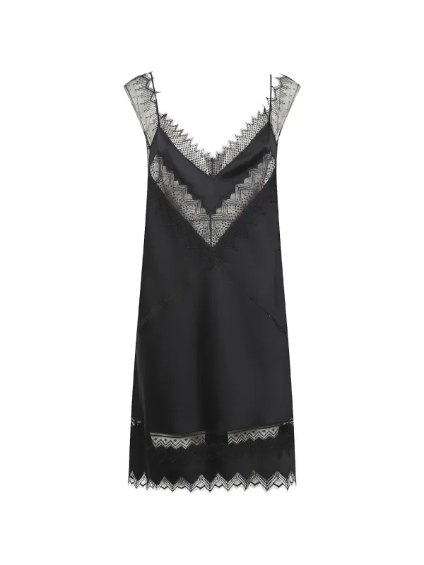TOM FORD lace-trim Mini Dress | Black