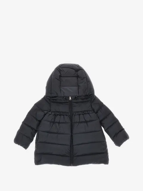 Moncler Nevra ruffled hooded puffer jacket