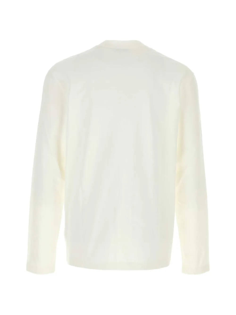 Jil Sander T-shirt met opgestikte zak en lange mouwen Wit