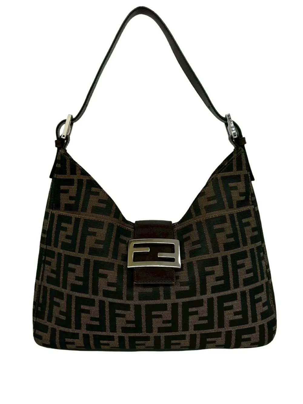 Fendi Pre-Owned 2000-2010 Zucca Canvas shoulder bag - Marrone