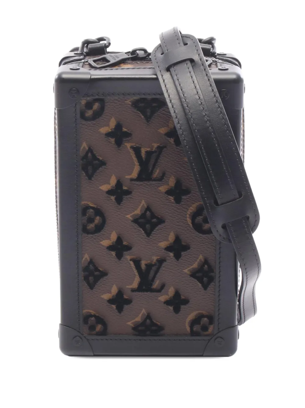 Louis Vuitton Pre-Owned 2019 Monogram Tuffetage Vertical Soft Trunk crossbody bag - Marrone