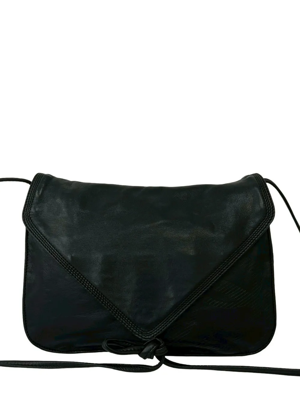 Loewe Pre-Owned 2010-2026 Leather Anagram crossbody bag - Black