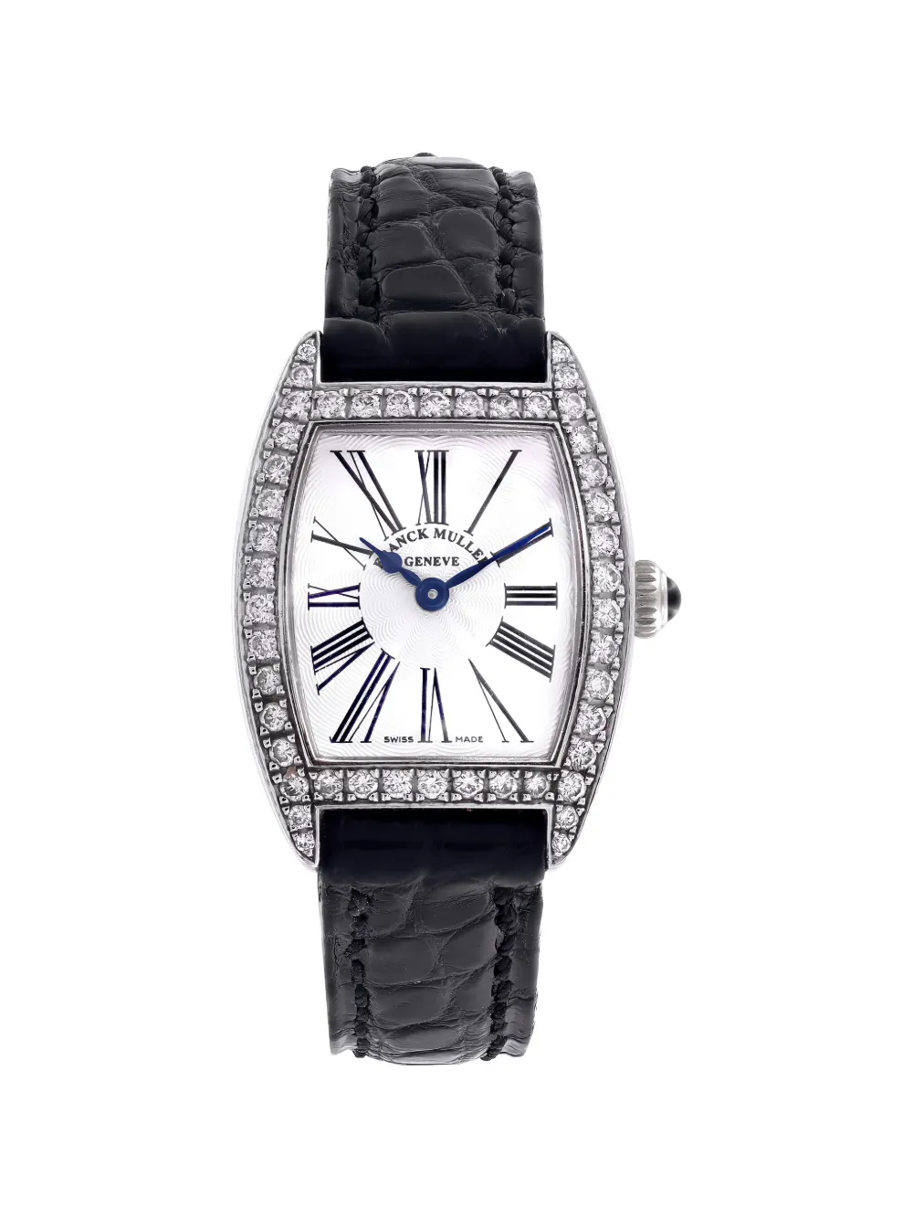 Pre-owned Franck Muller Curvex Diamond 23mm Watch In White