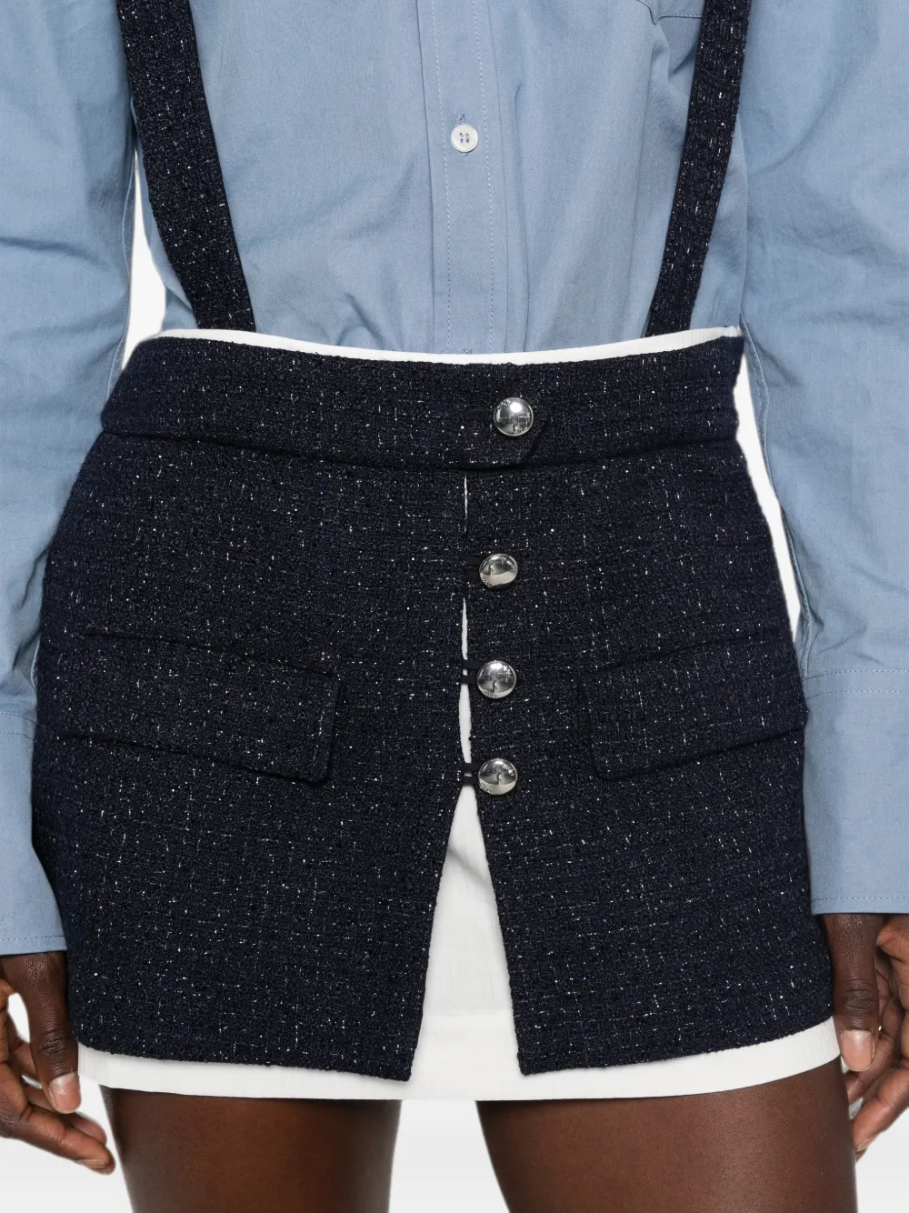 Maje Playsuit verfraaid met knopen Blauw