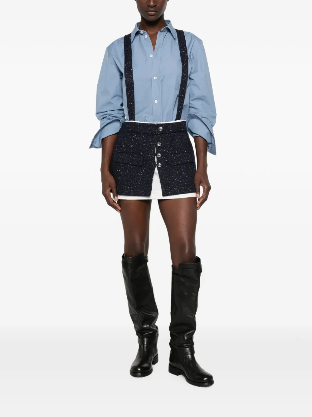 Maje Playsuit verfraaid met knopen Blauw