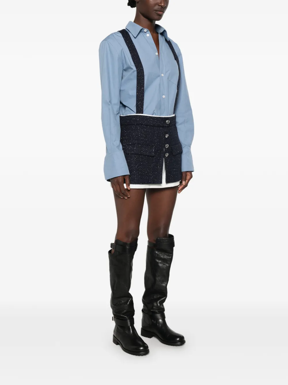 Maje Playsuit verfraaid met knopen Blauw
