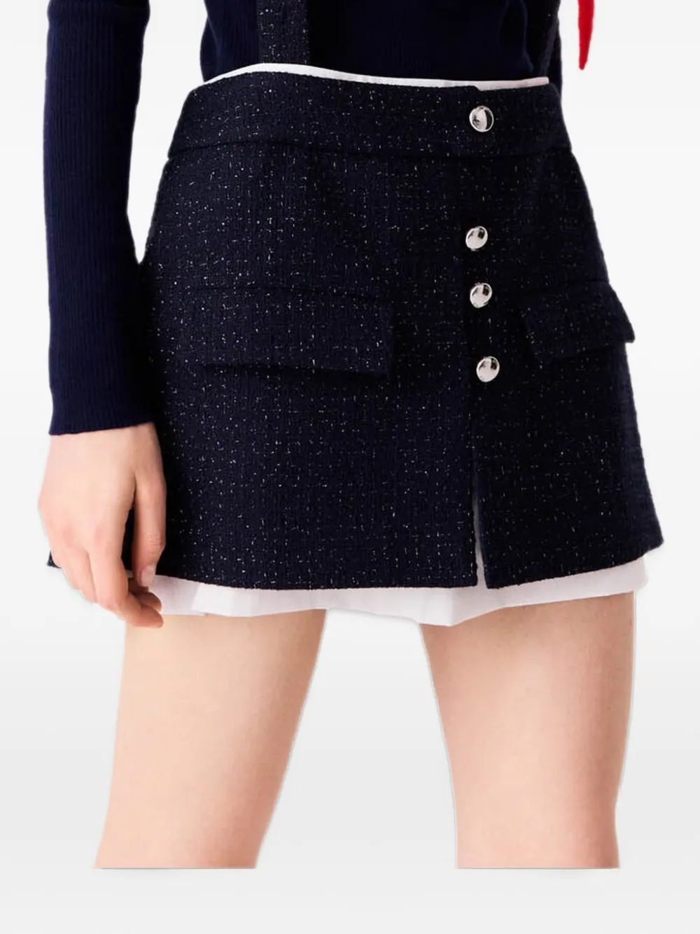 Maje Playsuit verfraaid met knopen Blauw