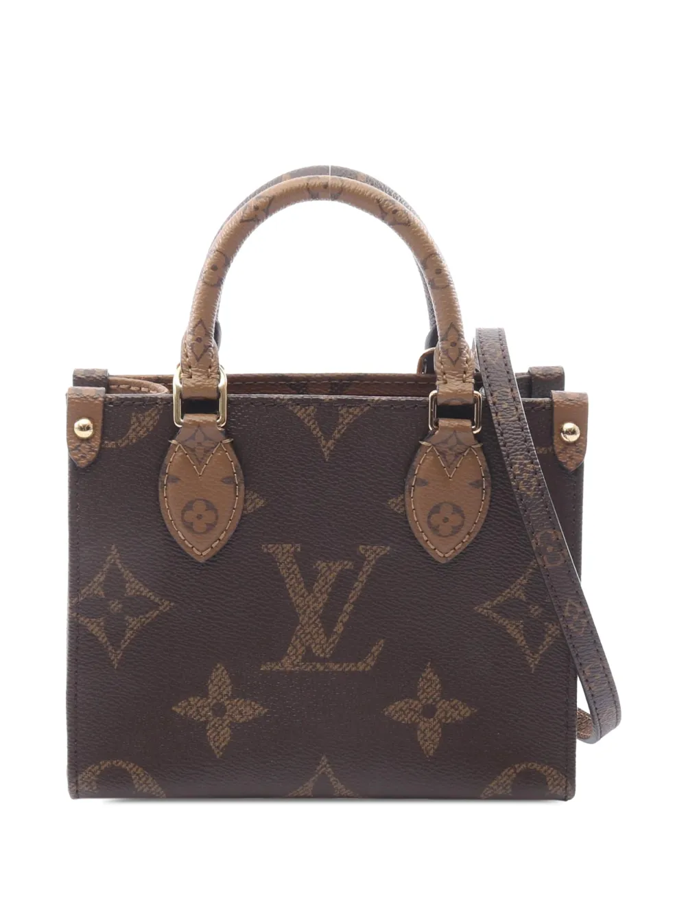 Louis Vuitton Pre-Owned 2021-2026 Monogram Reverse OnTheGo BB satchel - Marrone