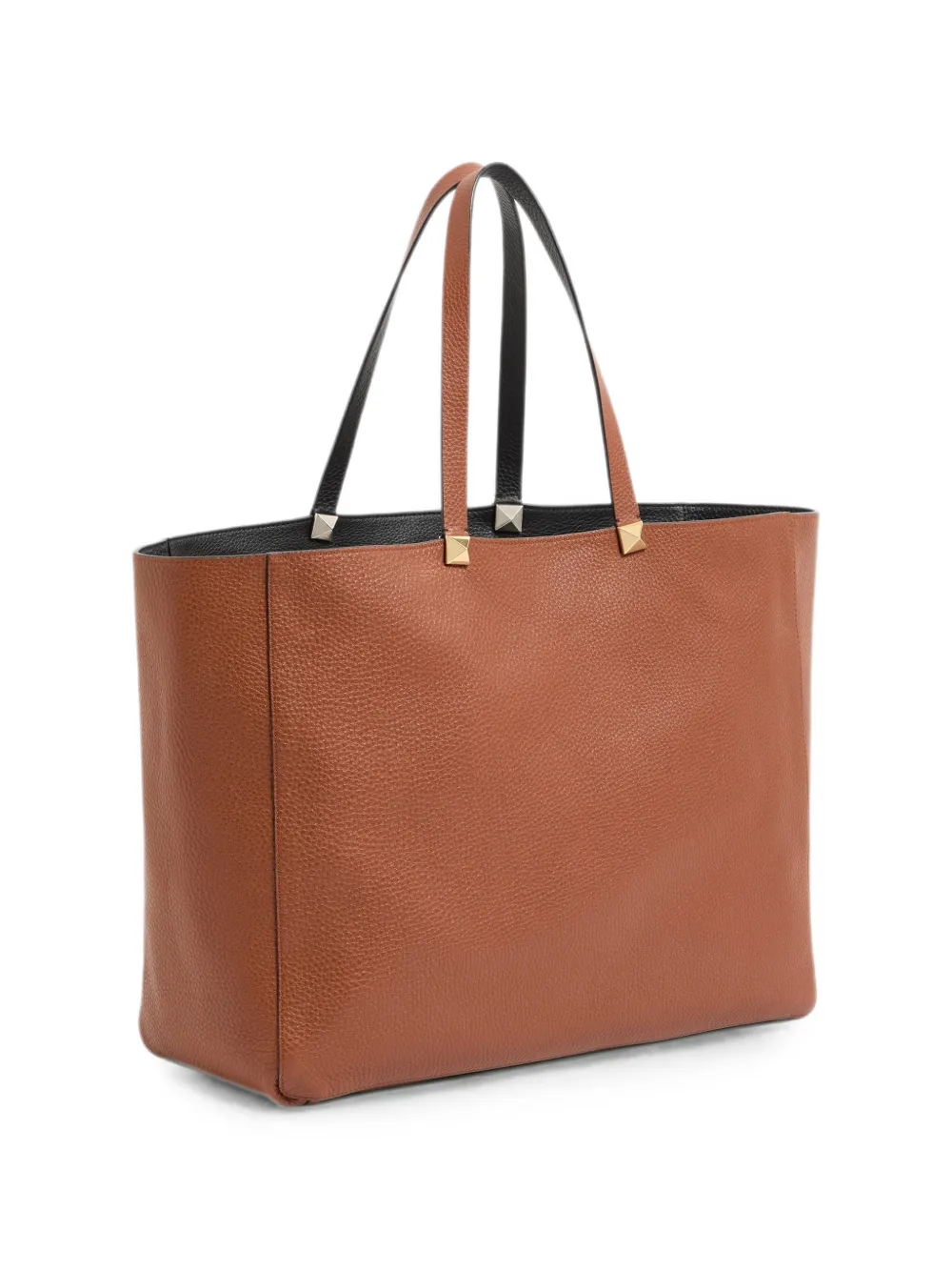 Valentino Garavani Rockstud omkeerbare kalfsleren shopper met Elk-print Zwart