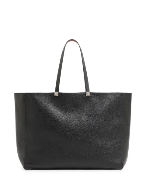 Valentino Garavani Rockstud reversible elk-print calfskin tote