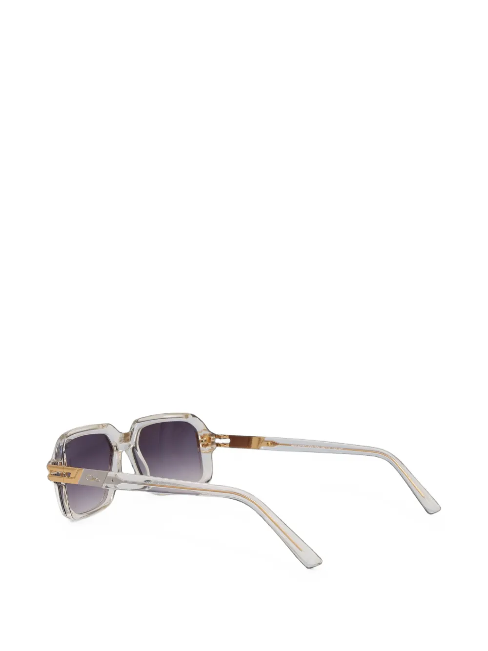 Cazal Zonnebril met geometrisch montuur Beige