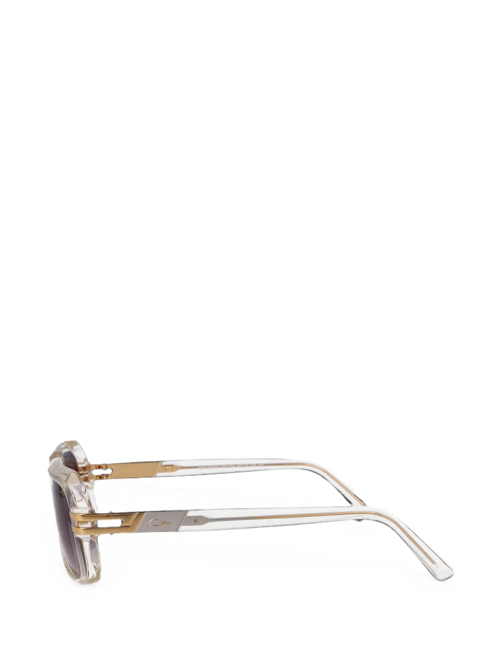 Cazal Zonnebril met geometrisch montuur Beige