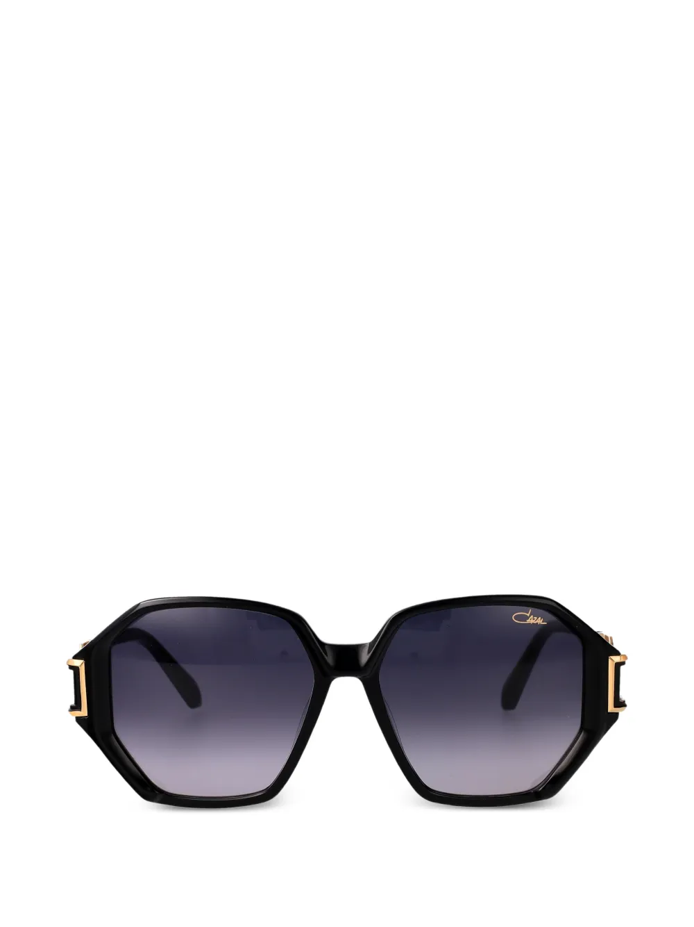 Cazal geometric-frame logo-plaque sunglasses - Nero