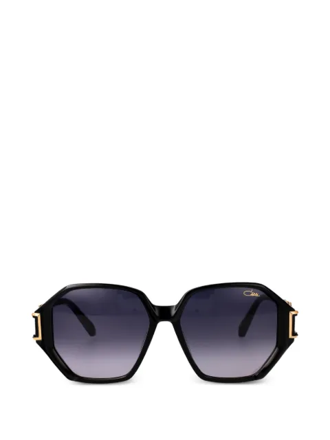 Cazal geometric-frame logo-plaque sunglasses
