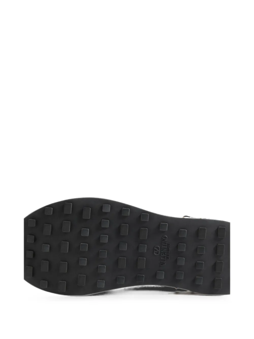 Valentino Garavani Stud Up sneakers van leer en nylon Zwart