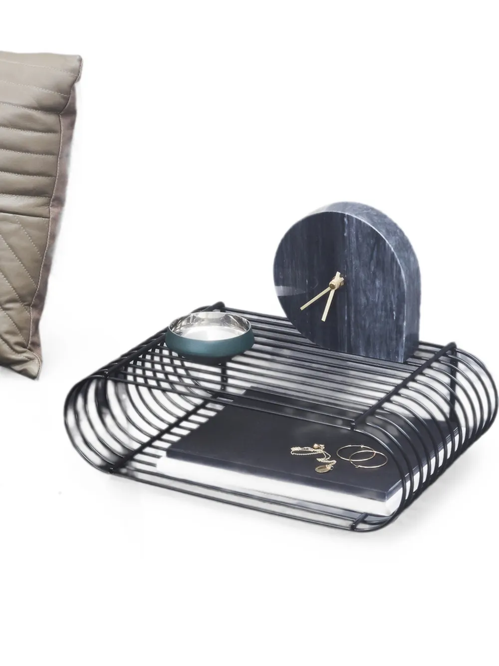  Aytm Curva Sculptural Shelf - Negro 