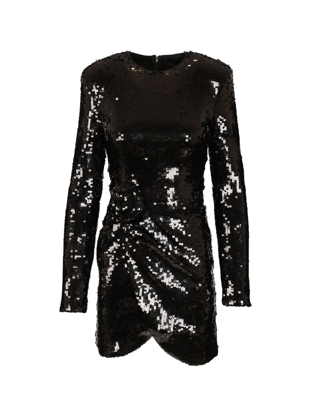 ROTATE BIRGER CHRISTENSEN sequin-embellished rosette-detail mini dress - Nero