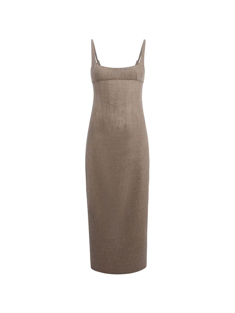 KHAITE Lotte dress in sepia - Neutrals
