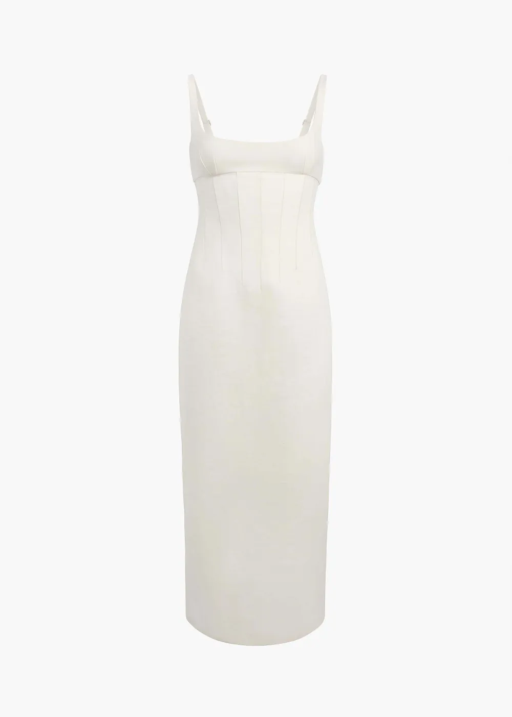 KHAITE Lotte dress in cream - Weiß
