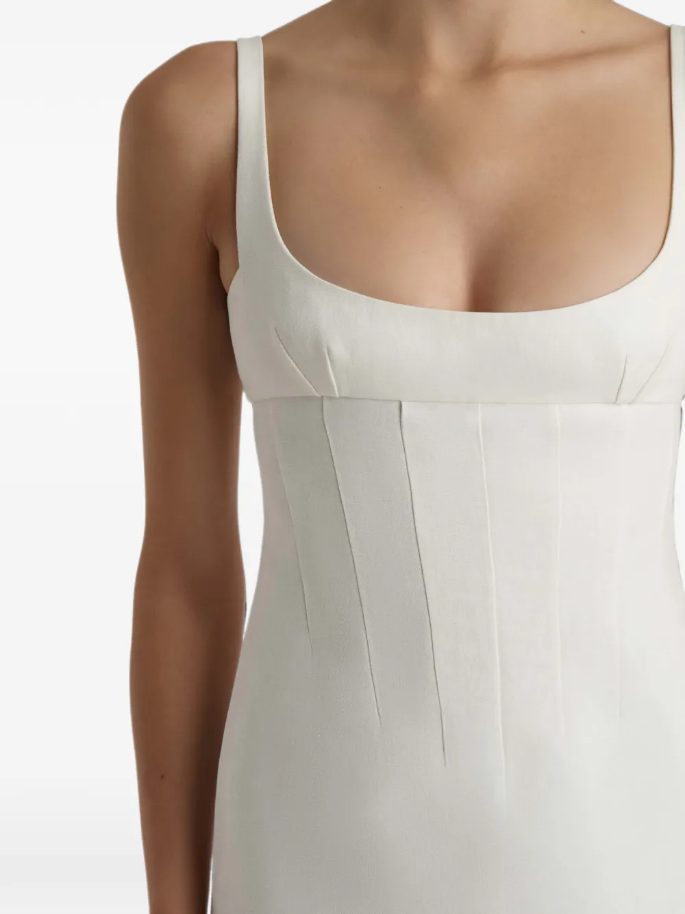 KHAITE Lotte jurk in crème Wit