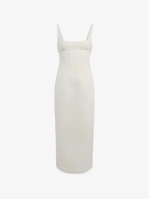 KHAITE Lotte dress in cream