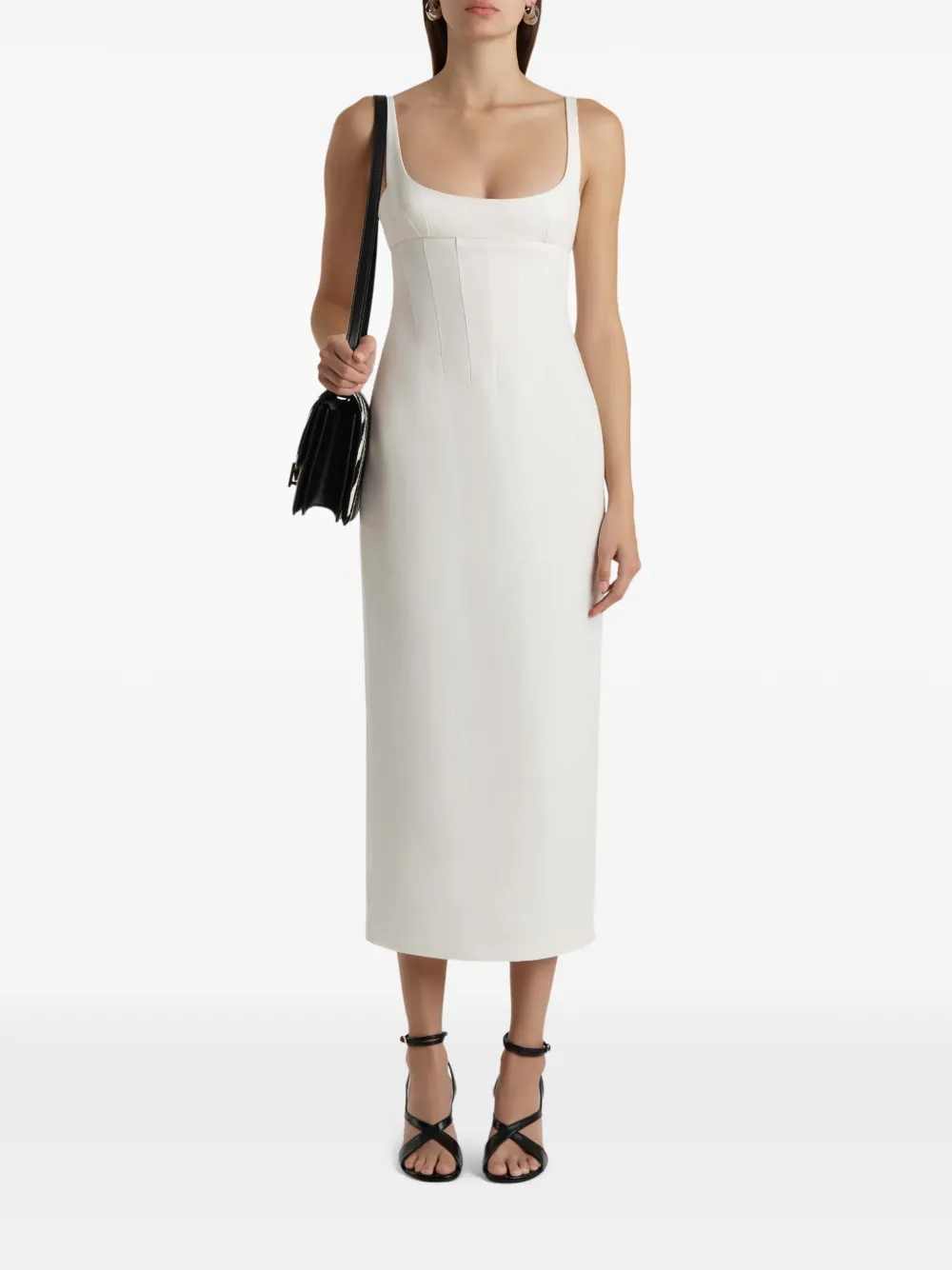 KHAITE Lotte jurk in crème Wit