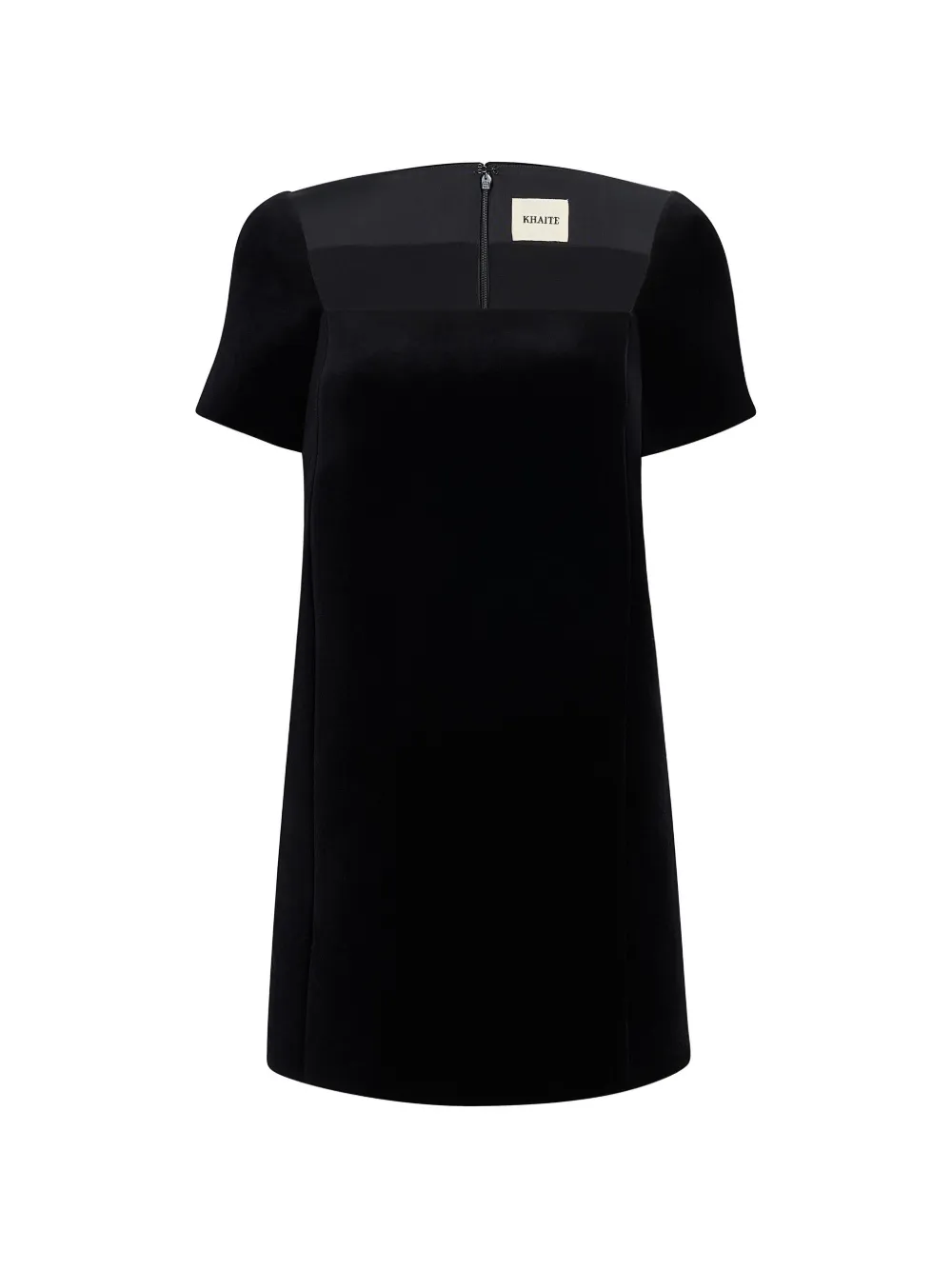 KHAITE Benji dress in black velvet