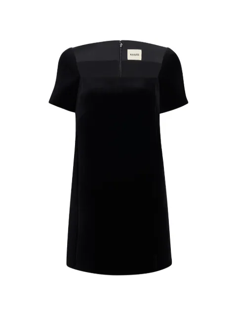 KHAITE Benji dress in black velvet