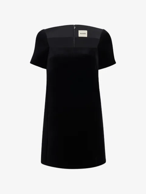 KHAITE Vestido Benji em veludo negro